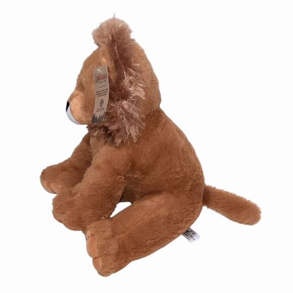 The Bear Factory Lion Gold Sparkle Eyes Plush Stuffed Toy 11" - Picture 3 of 8